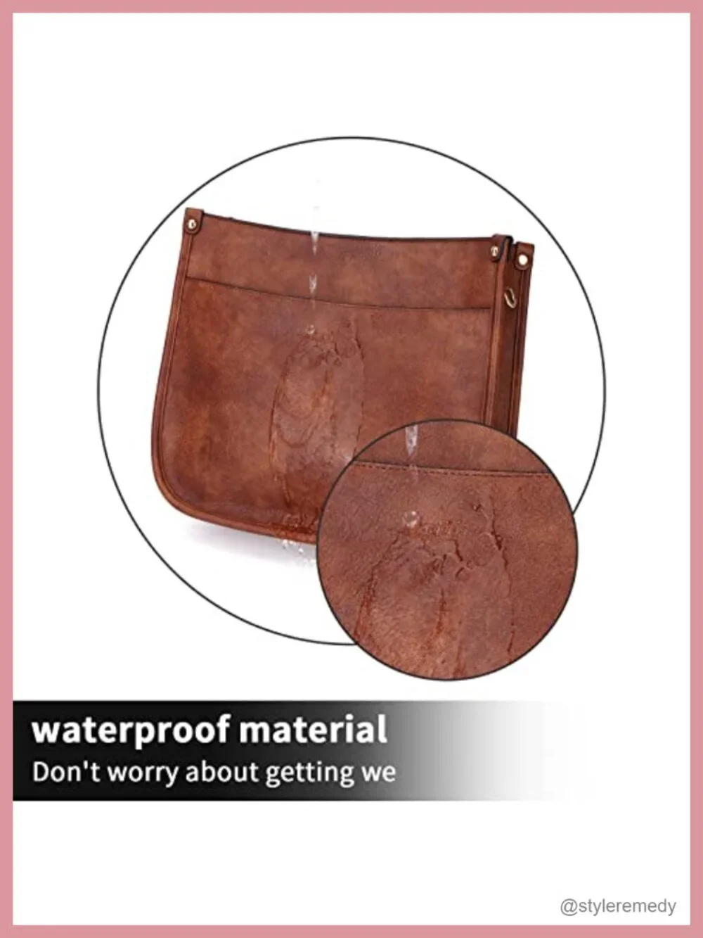 Trendy Vegan Leather Hobo Crossbody Bag with 2 Adjustable Straps